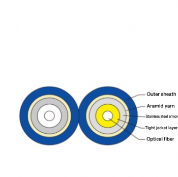 Double-core armored optical cable 2.0/3.0 GJFJKBV