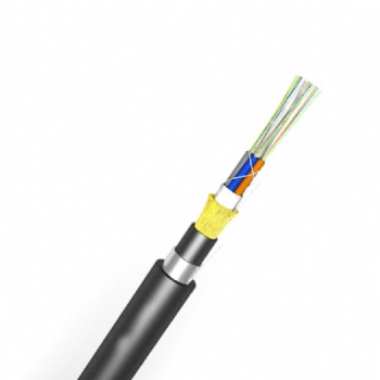 Single Jacket Or Double Jacket Adss 2~288core Fiber Optic Cable With Kevlar Yarn Outdoor Cable ,Adss Communication Cable